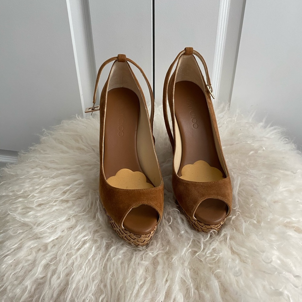 Jimmy Choo Wedge Cork Heel 38